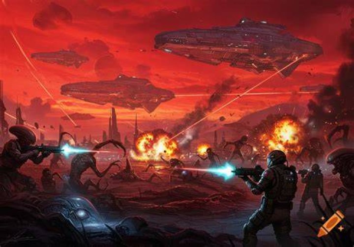 Aliens battle