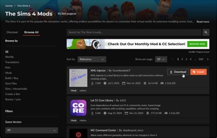 Enable custom content and mods under the options menu.